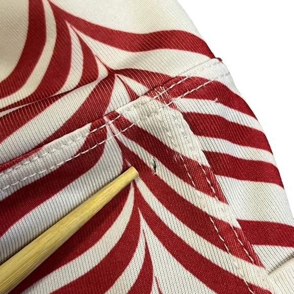 RUNNING Skirts Small Athletic Skort Red White Candystripe Mini Shorts - Picture 9 of 10